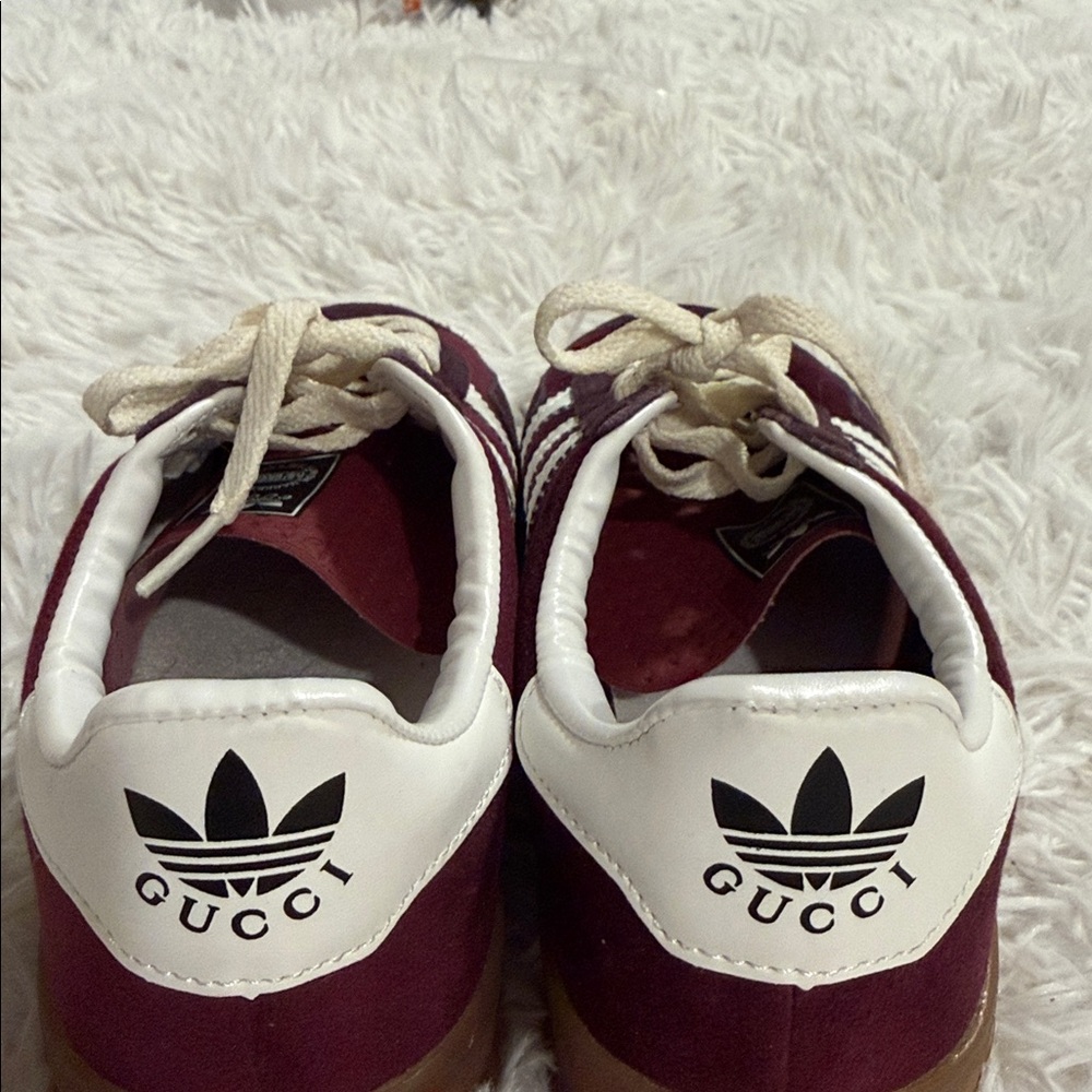 Adidas x Gucci Gazelle in burgundy size 7 men’s - Picture 5 of 14